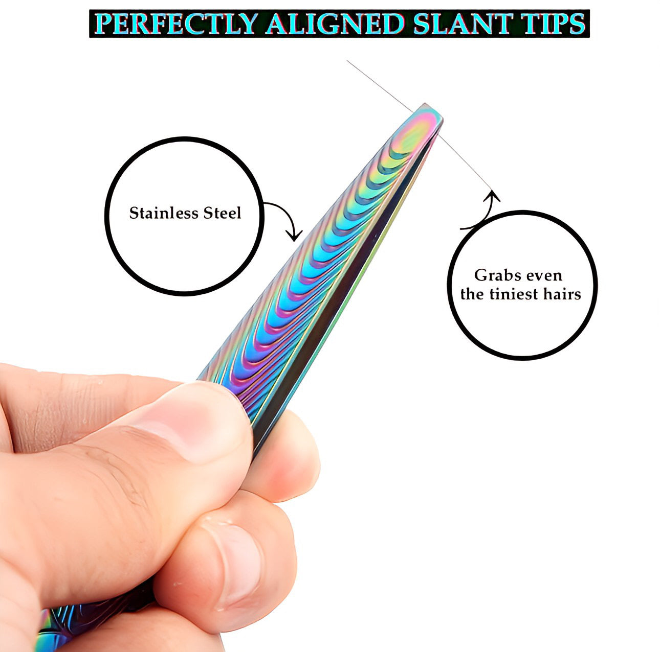 Hair Removal Tweezers | Slanted Eyebrow Tweezers