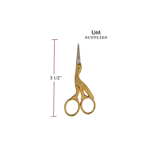 Stork Embroidery Scissors, 3.5